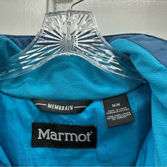 Marmot Membrain winter coat water resistant blue hooded women's medium skiing - Picture 11 of 12